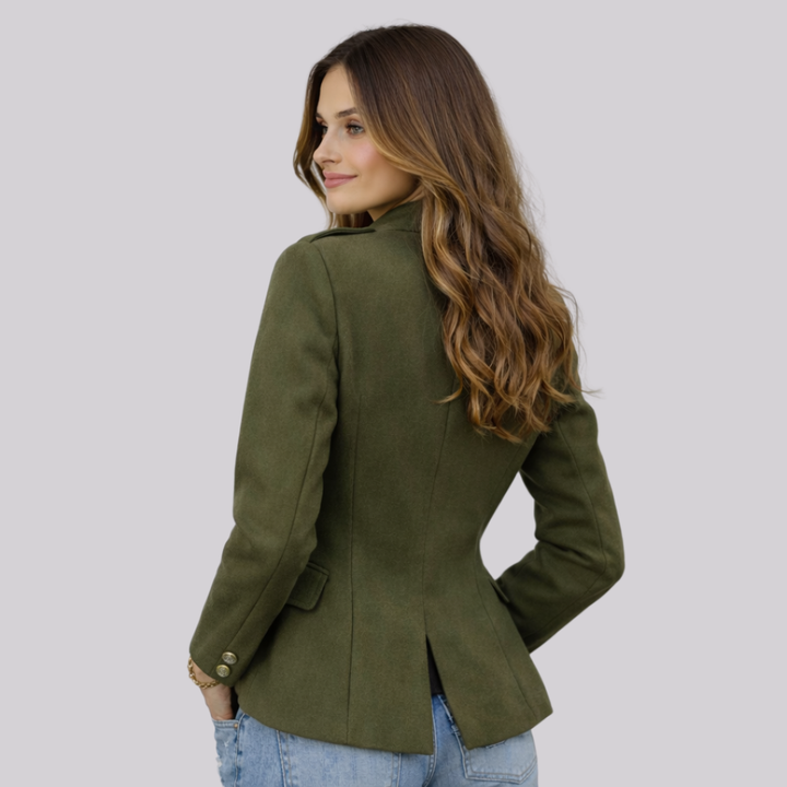 Women’s military-style blazer jacket