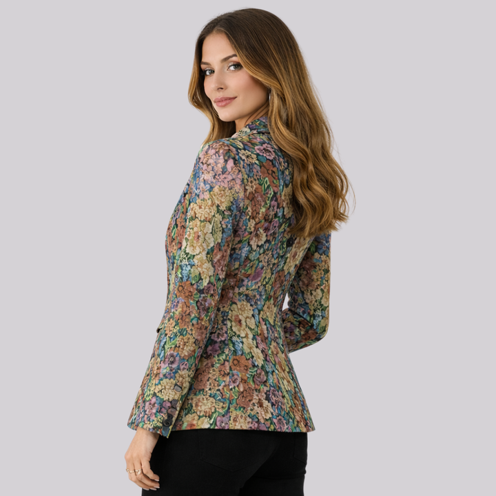 Women’s Vintage Floral Blazer Jacket