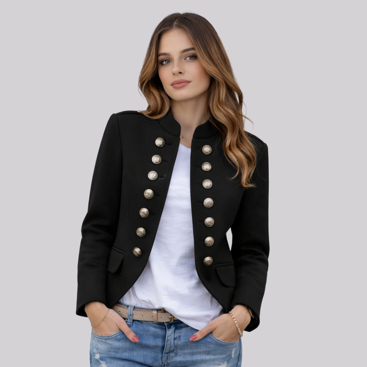 Women’s military-style blazer jacket