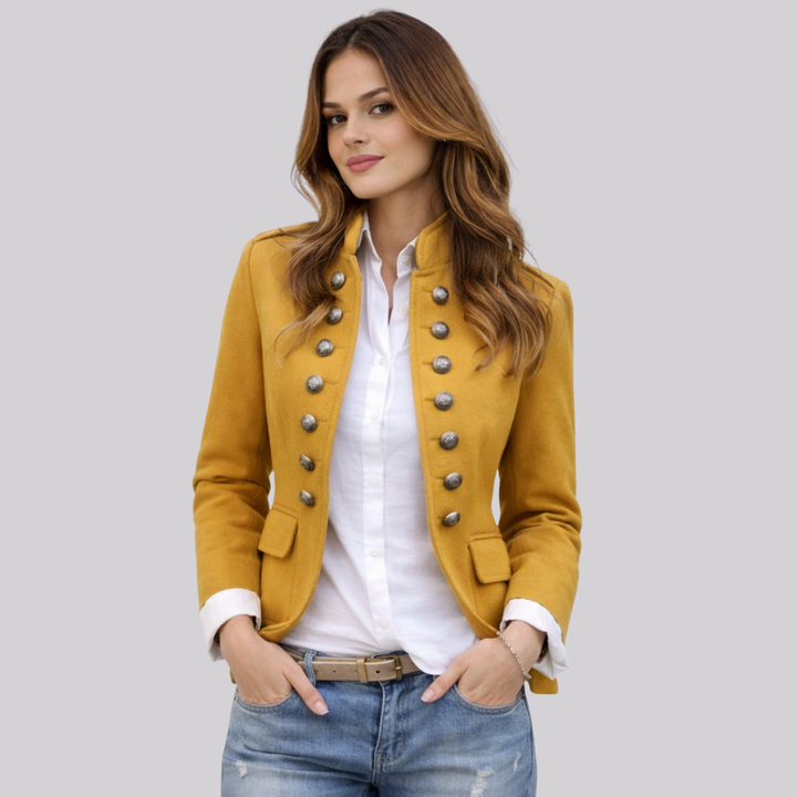 Women’s military-style blazer jacket