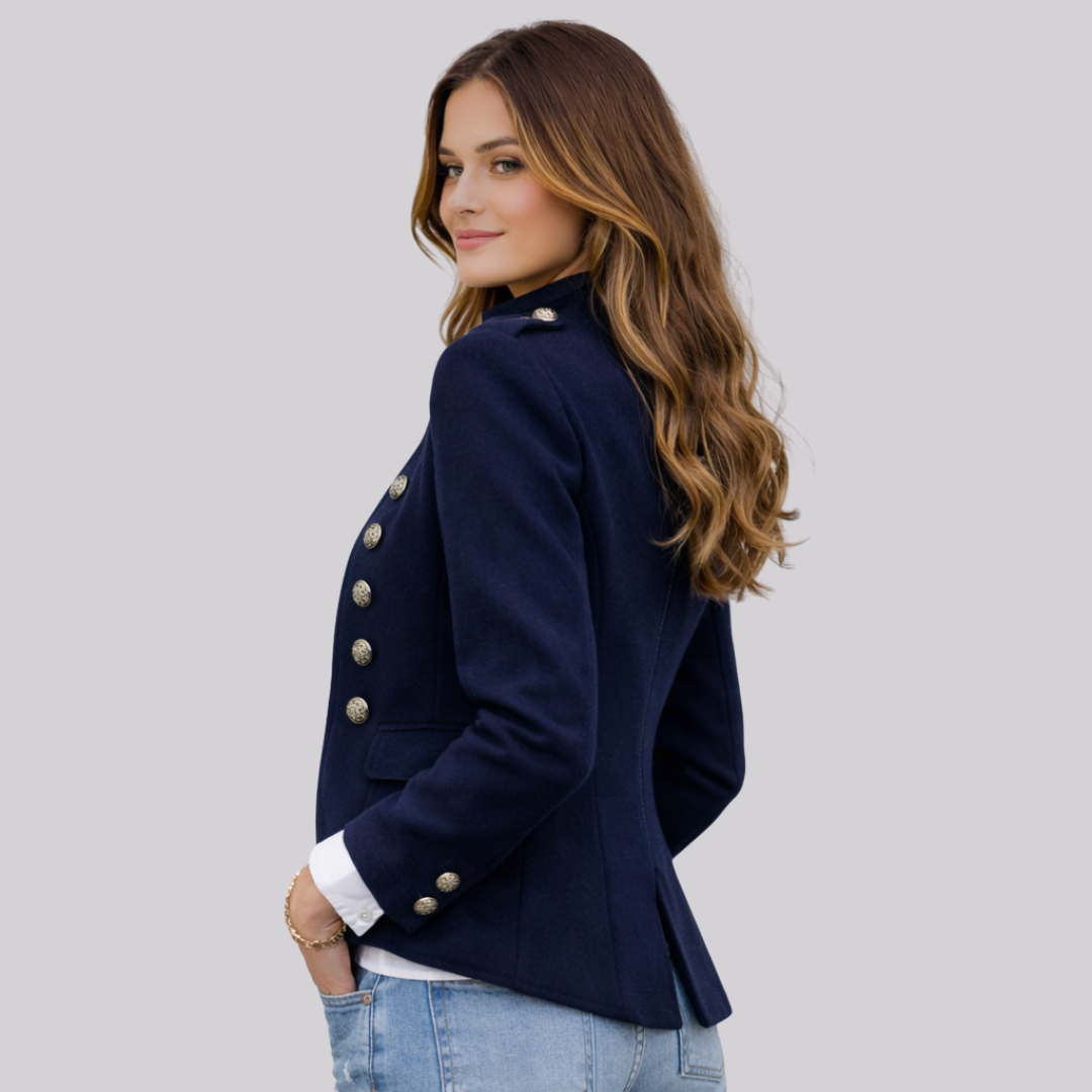 Women’s military-style blazer jacket